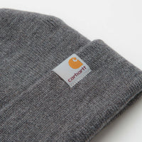 Carhartt Stratus Low Beanie in Dark Grey Heather thumbnail