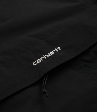 Carhartt Summer Windbreaker Pullover Jacket - Black / White