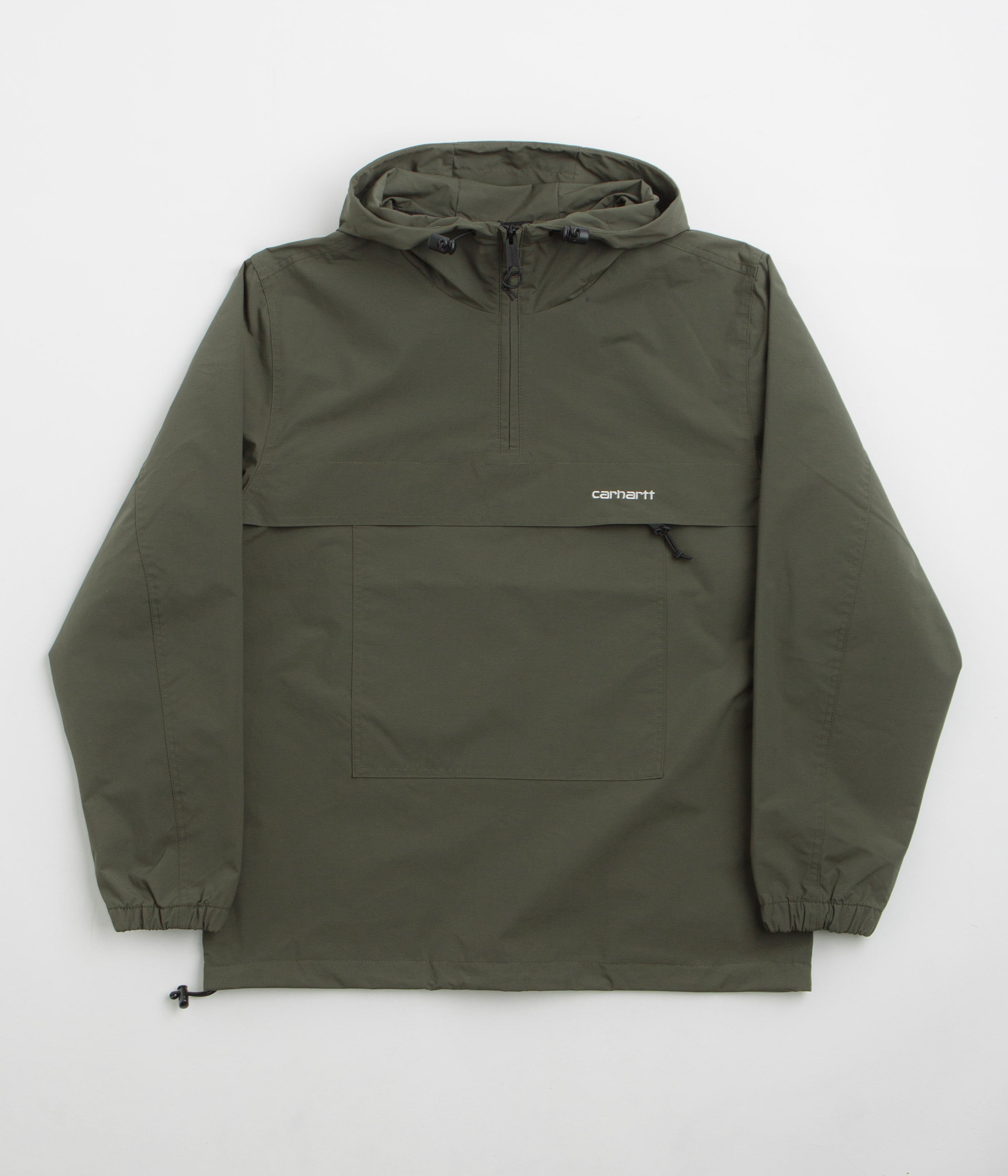 Carhartt Summer Windbreaker Pullover Jacket in Turtle and White