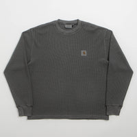Carhartt Vista Waffle Long Sleeve T-Shirt - Black thumbnail