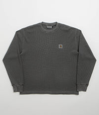 Carhartt Vista Waffle Long Sleeve T-Shirt in Black