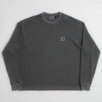 Carhartt Vista Waffle Long Sleeve T-Shirt - Black thumbnail