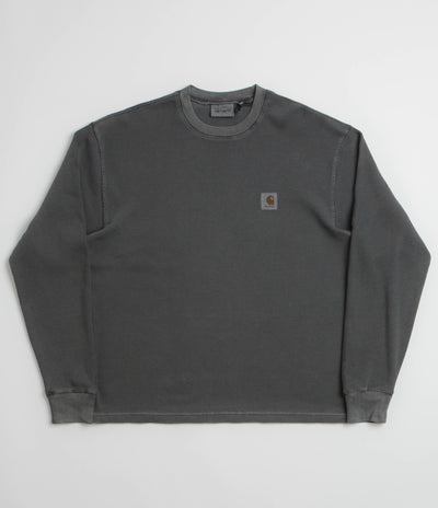 Carhartt Vista Waffle Long Sleeve T-Shirt - Black