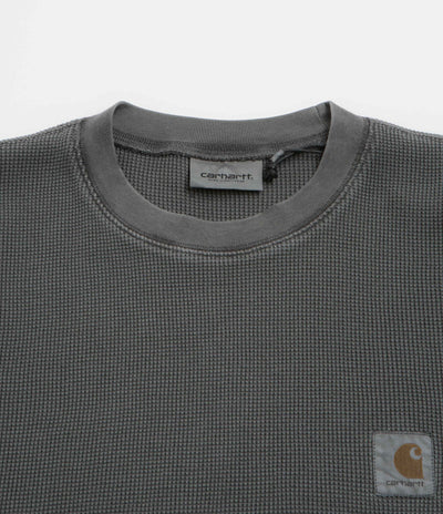 Carhartt Vista Waffle Long Sleeve T-Shirt - Black