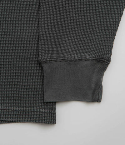 Carhartt Vista Waffle Long Sleeve T-Shirt - Black