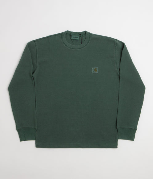 Carhartt Vista Waffle Long Sleeve T-Shirt - Dark Scarab