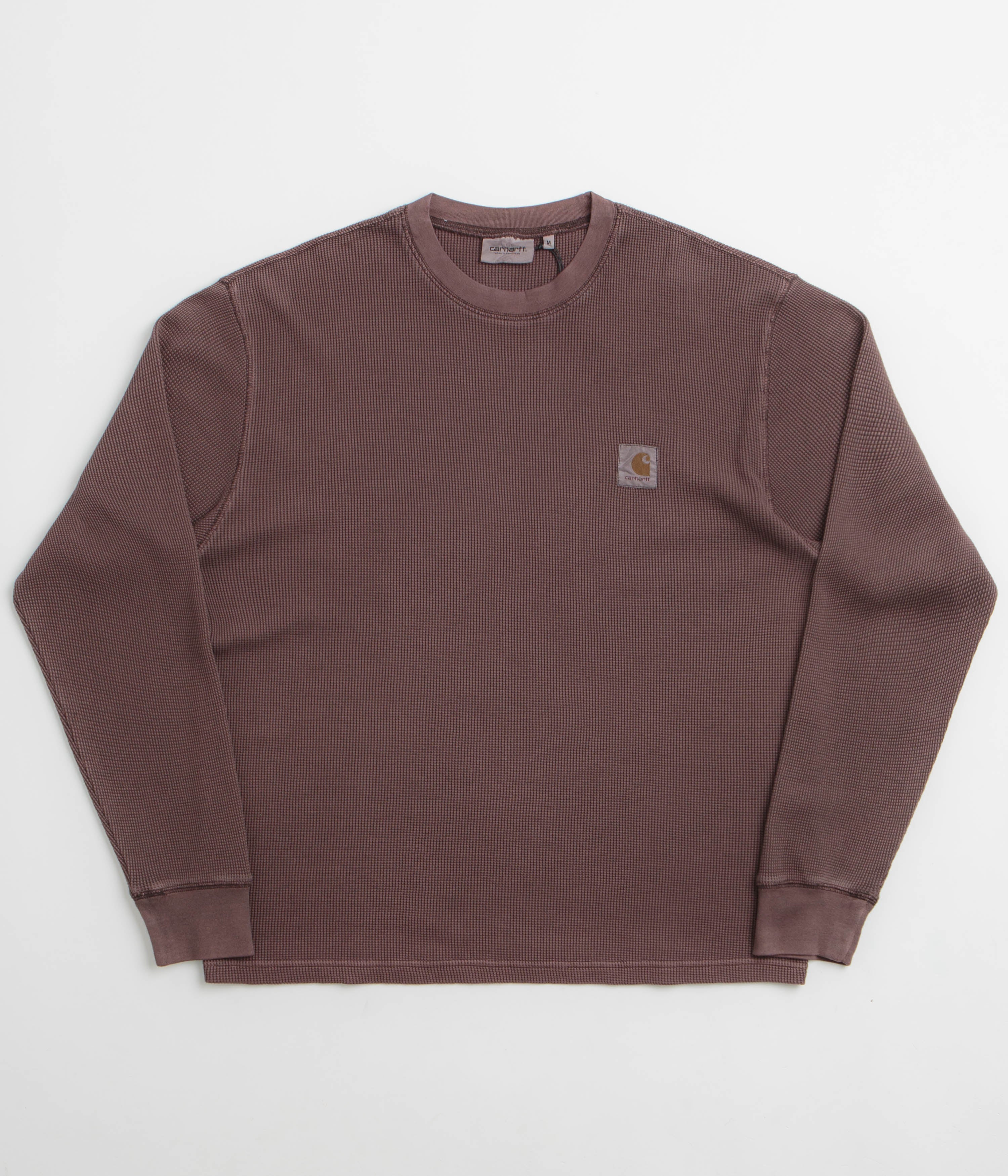 Carhartt Vista Waffle Long Sleeve T-Shirt in Palisander