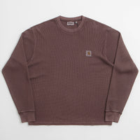 Carhartt Vista Waffle Long Sleeve T-Shirt in Palisander thumbnail