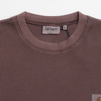 Carhartt Vista Waffle Long Sleeve T-Shirt in Palisander thumbnail