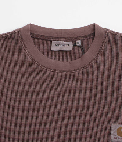 Carhartt Vista Waffle Long Sleeve T-Shirt in Palisander