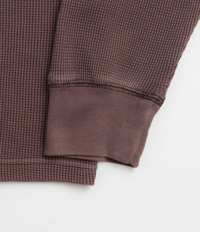 Carhartt Vista Waffle Long Sleeve T-Shirt in Palisander