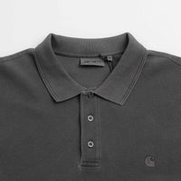 Carhartt Waffle Rugby Shirt - Black thumbnail