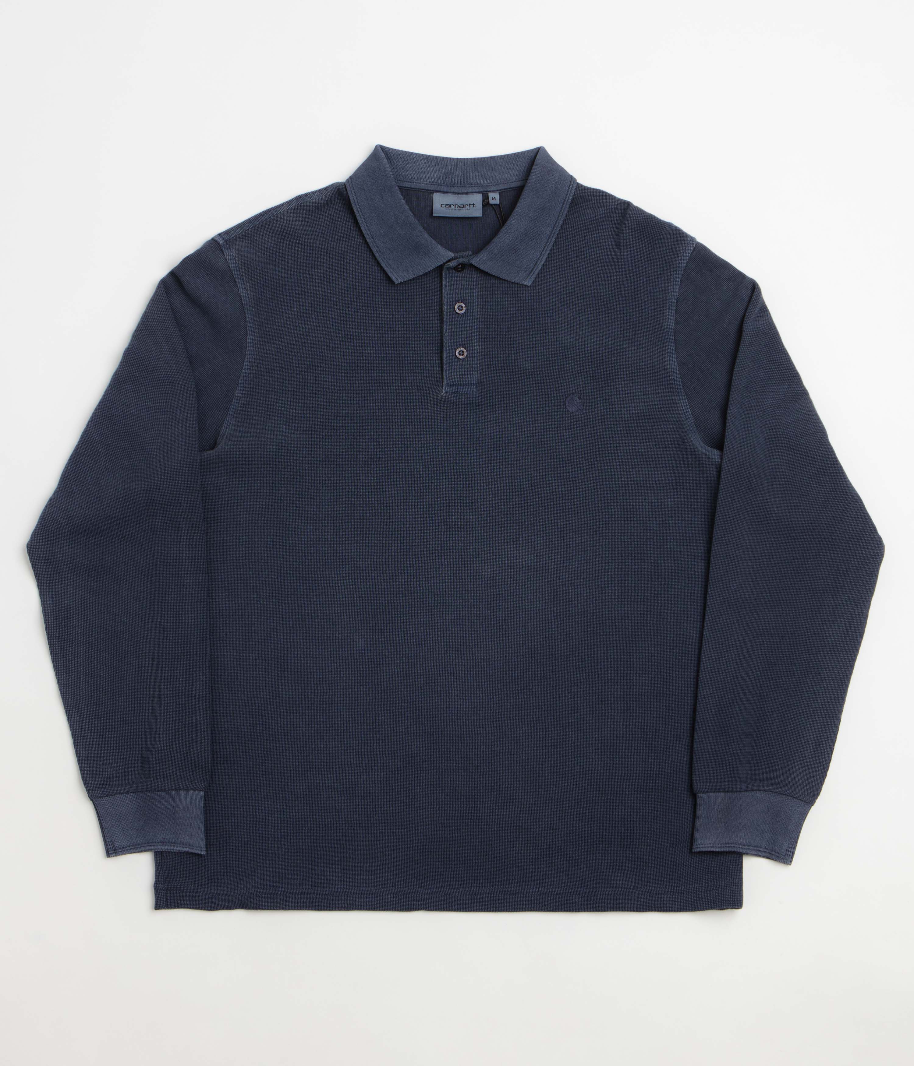Carhartt Waffle Rugby Shirt - Dark Navy