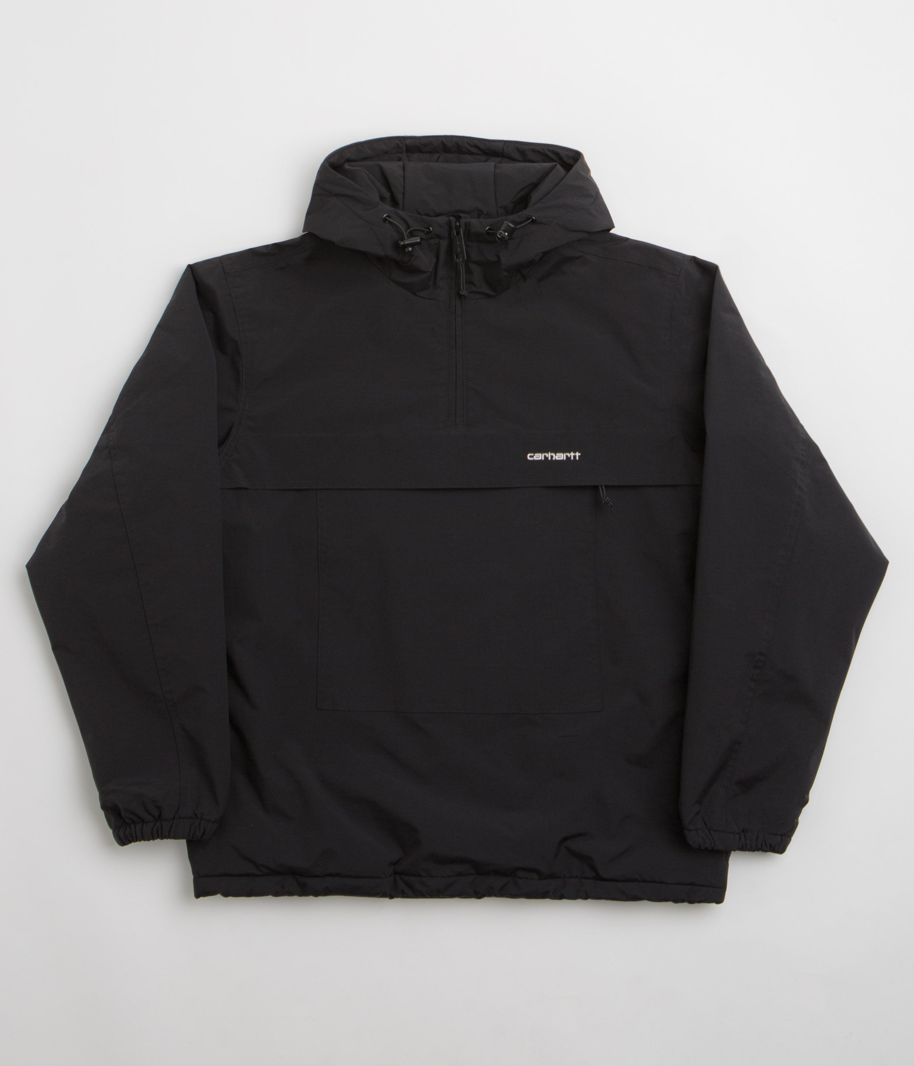Carhartt Windbreaker Pullover Jacket in Black and White