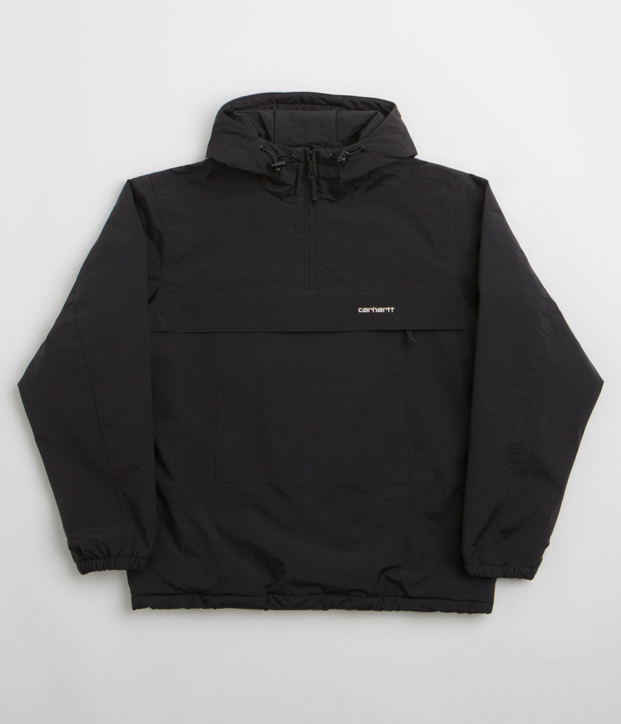 Carhartt Windbreaker Pullover Jacket in Black and White