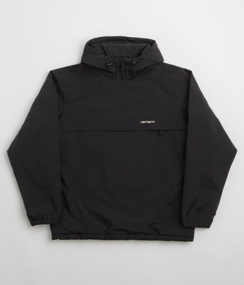 Carhartt Windbreaker Pullover Jacket - Black / White