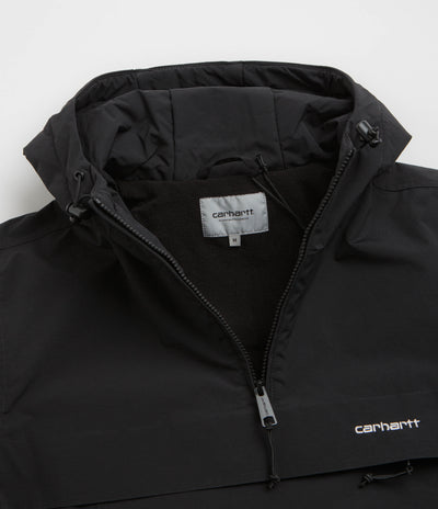 Carhartt Windbreaker Pullover Jacket in Black and White