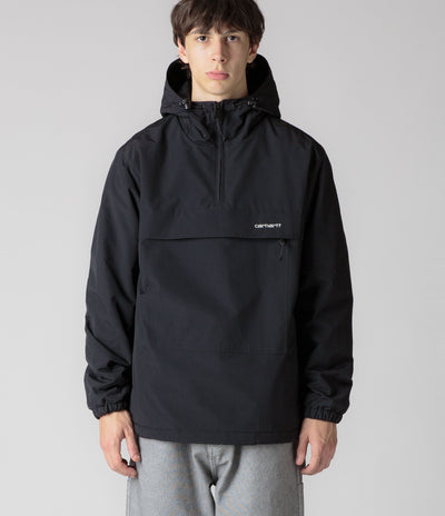 Carhartt Windbreaker Pullover Jacket - Black / White