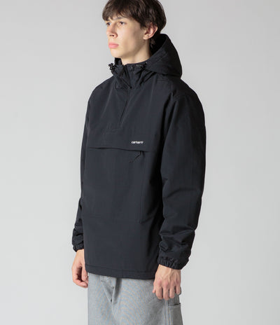 Carhartt Windbreaker Pullover Jacket - Black / White