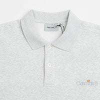 Carhartt WIP Label Polo Sweatshirt - Ash Heather thumbnail
