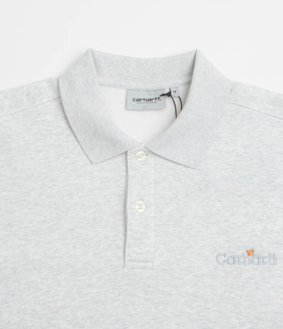 Carhartt WIP Label Polo Sweatshirt - Ash Heather