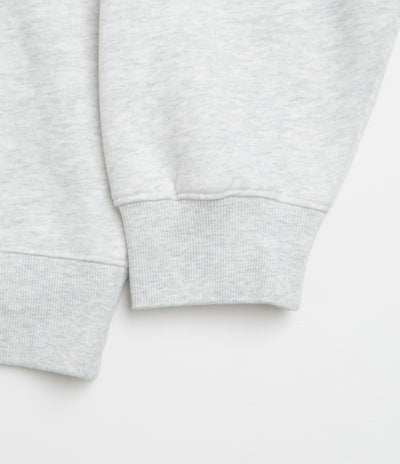 Carhartt WIP Label Polo Sweatshirt - Ash Heather