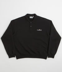 Carhartt WIP Label Polo Sweatshirt in Black