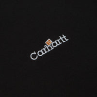 Carhartt WIP Label Polo Sweatshirt - Black thumbnail