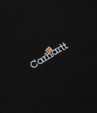Carhartt WIP Label Polo Sweatshirt - Black