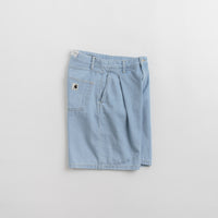 Carhartt Womens Alta Shorts in Stone Bleached Blue thumbnail