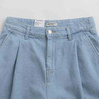 Carhartt Womens Alta Shorts in Stone Bleached Blue thumbnail