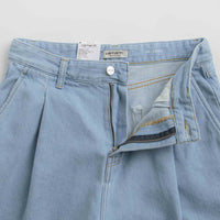 Carhartt Womens Alta Shorts in Stone Bleached Blue thumbnail