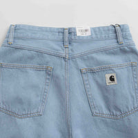 Carhartt Womens Alta Shorts in Stone Bleached Blue thumbnail