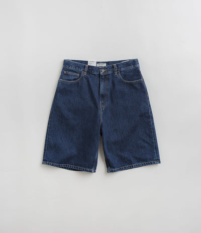 Carhartt Womens Brandon Shorts in Blue Stone Washed