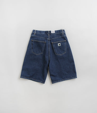 Carhartt Womens Brandon Shorts in Blue Stone Washed