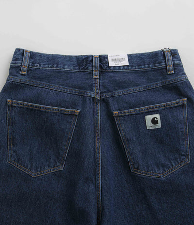 Carhartt Womens Brandon Shorts in Blue Stone Washed