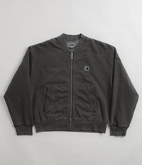 Carhartt Womens Nelson Sweat Bomber Jacket in Charcoal