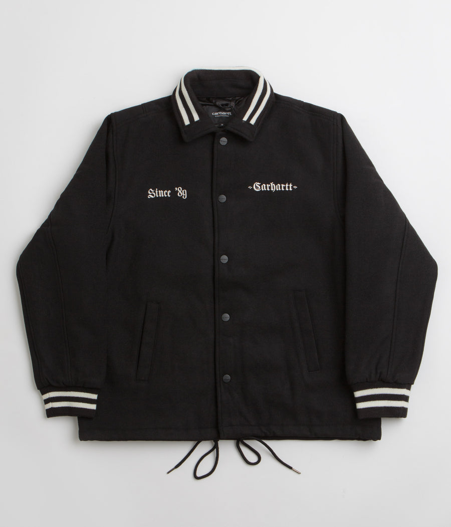 Carhartt Wool Coach Jacket in Black and Wax