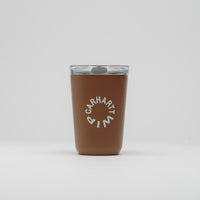 Carhartt x Kinto Work Varsity To Go Tumbler in Stainless Steel and Deep Hamilton Brown thumbnail