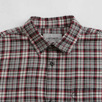 Carhartt Yuma Shirt Twill Flannel Shirt - Grey Heather thumbnail