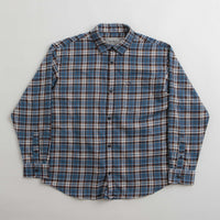 Carhartt Yuma Shirt Twill Flannel Shirt - Storm Blue thumbnail