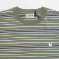 Carhartt Zane T-Shirt - Zane Stripe / Dollar Green thumbnail