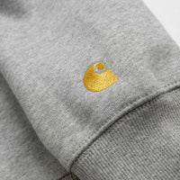 Carhartt Chase Hoodie - Grey Heather / Gold thumbnail
