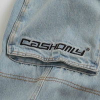 Cash Only Aleka Cargo Jeans - Light Wash thumbnail