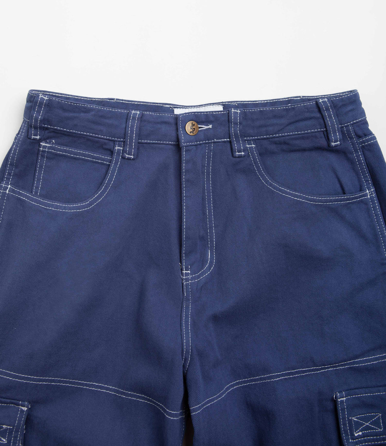 Cash Only Aleka Cargo Jeans - Washed Blue | Flatspot