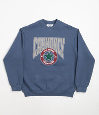 Cash Only All Star Applique Crewneck Sweatshirt in Slate