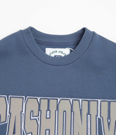 Cash Only All Star Applique Crewneck Sweatshirt in Slate