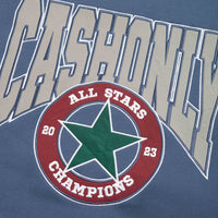 Cash Only All Star Applique Crewneck Sweatshirt in Slate thumbnail