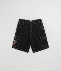 Cash Only Athletics Denim Shorts in Washed Black