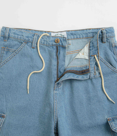 Cash Only Athletics Denim Shorts - Washed Indigo